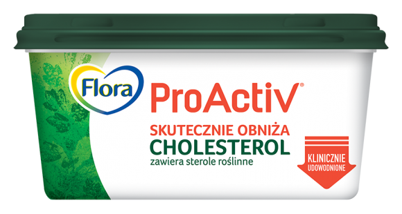 Flora ProActiv w opakowaniu podkreślającym siłę steroli roślinnych Zdrowie, LIFESTYLE - Istnieje skuteczny sposób na to, by obniżyć poziom cholesterolu i utrzymać go w zalecanych normach – zdrowa dieta wzbogacona o sterole roślinne, które znajdziemy m.in. we Florze ProActiv oraz Florze ProActiv o smaku masła.